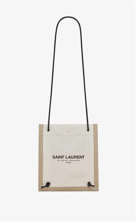 ysl universite bag measuremens|UNIVERSITE FLAT CROSSBODY BAG IN CANVAS .